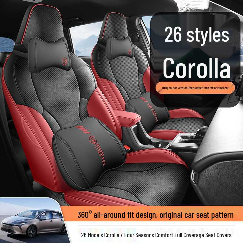 Universal Toyota Corolla Seat Cushions: Fits 26 Models, All-Season, Fully Enclosed, Vehicle-Specific Covers.
