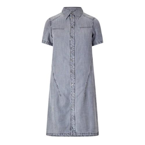 Diesel Dam/Kvinna Aito Denim Midi Skjortklänning