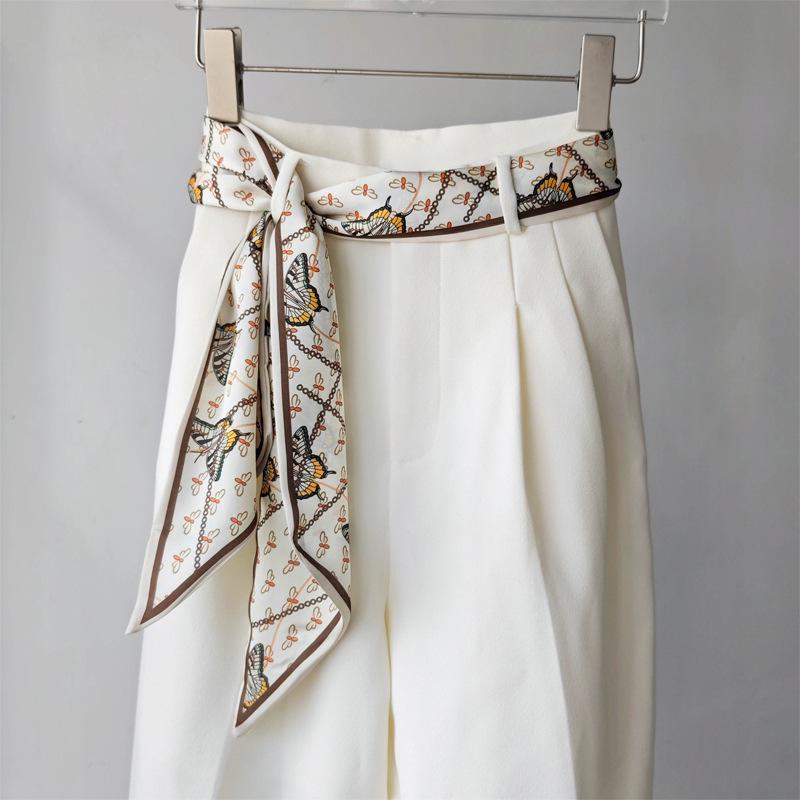 Versatile Silk Scarf/Belt Accessory for Women - 2025 Design, Perfect for Neck or Waist, Trendy with Jeans