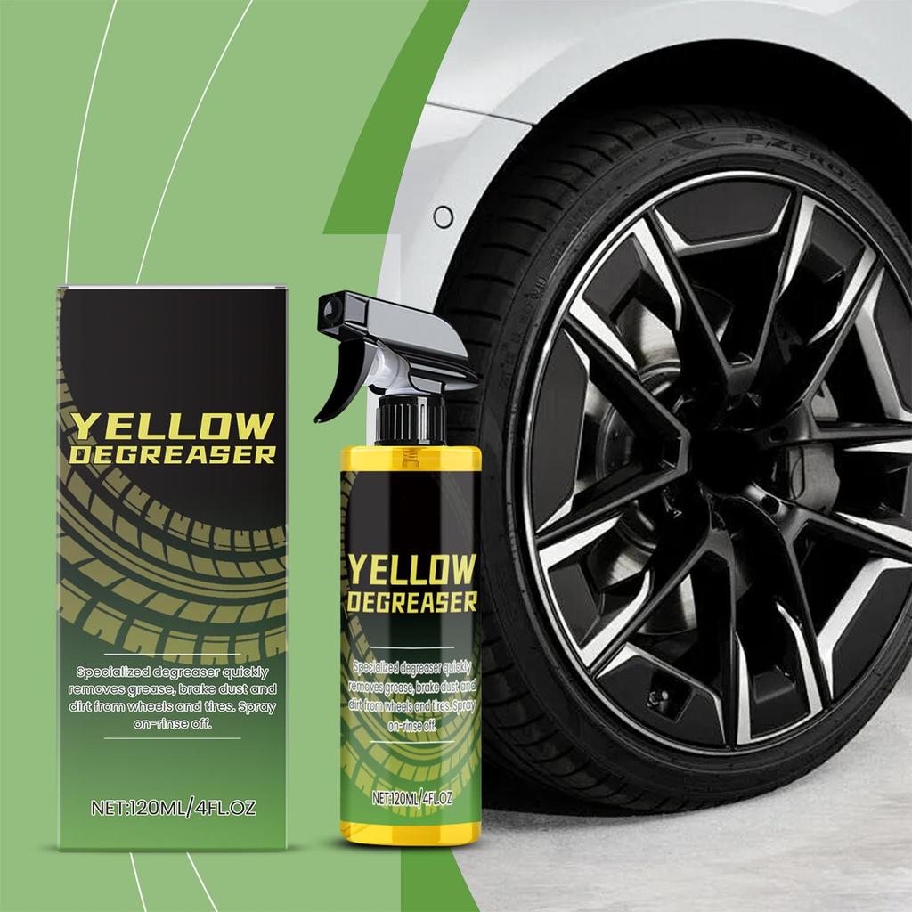 Tire Cleaner Spray 120ml Tire Cleaning Spray Wheel Gloss Restoration For Outdoor Garage Car Truck SUV Sedan Vehicle Automotive