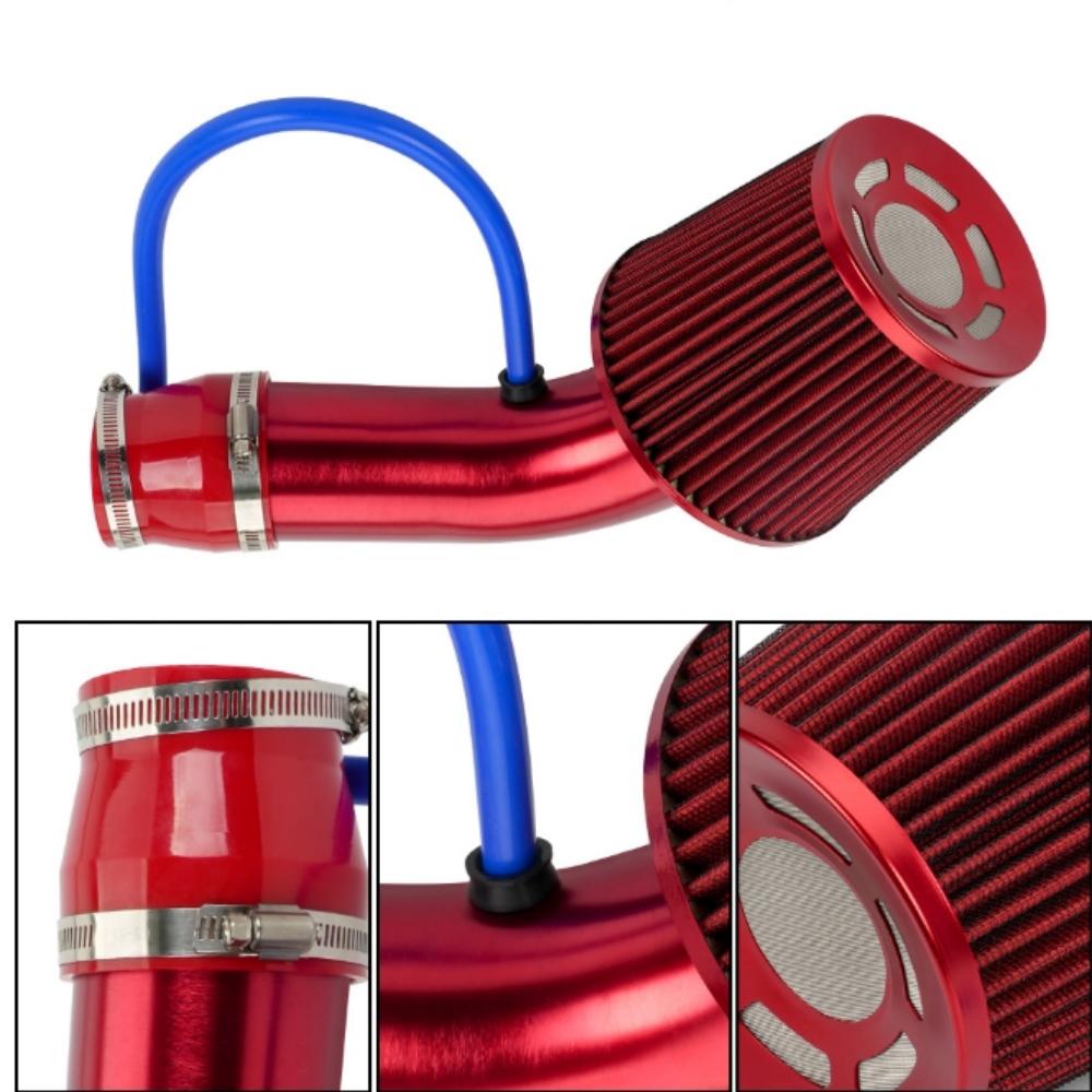 For76mm/3-inch car cold air mushroom head intake pipe filter air aluminum set