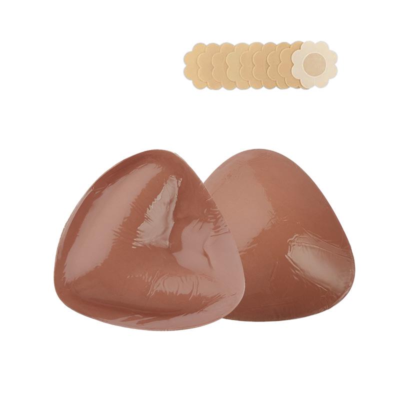 Double-Sided Silicone Nipple Covers & Push-Up Bra Inserts for Deep V Swimsuits