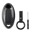 Karbon Fiber Anahtar Kabuk Kapak Uzaktan Anahtarlık Fob Durumda Anahtarlık Anahtarlık Nissan Qashqai Pulsar Mart 370Z NV200 Yaprak Küp