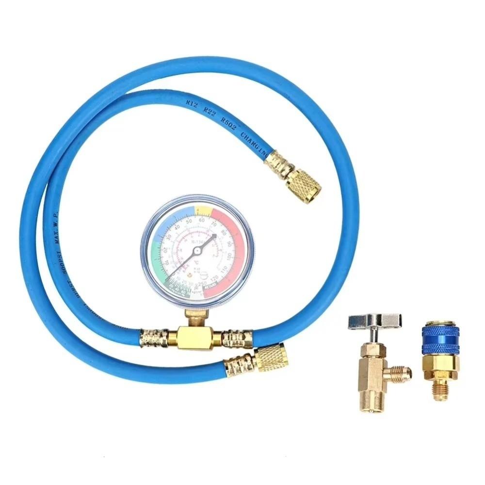 AC Maintenance AC Recharge Hose Quick Connector Pressure Gauge Hose