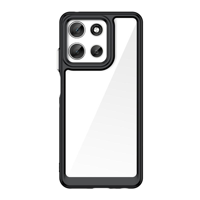 For Motorola Moto G66Y Case Moto G66J G66Y Cover TPU Border Acrylic Backplane Bumper Protective Phone Cases On Moto G66J Funda