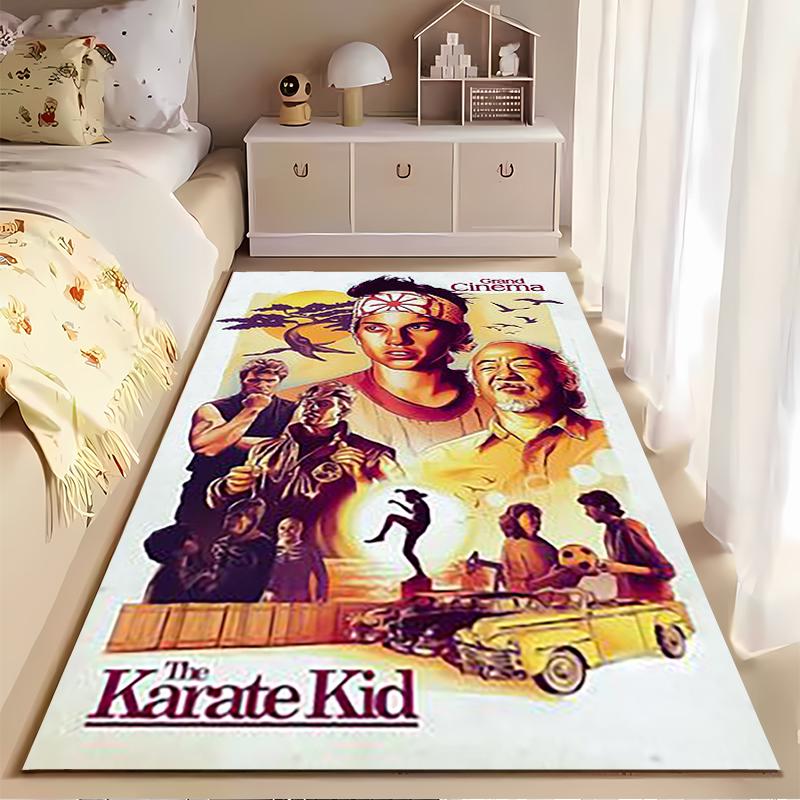 Pop Culture Area Rug, The Karate Kid Grand Cinema Movie Poster, Living Room Decor, Non-Slip Mat