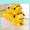 Pernă de pluș adorabilă cu pisica Garfield portocalie, jucărie animal de pluș moale cu umplutură din bumbac PP, 60cm-100cm