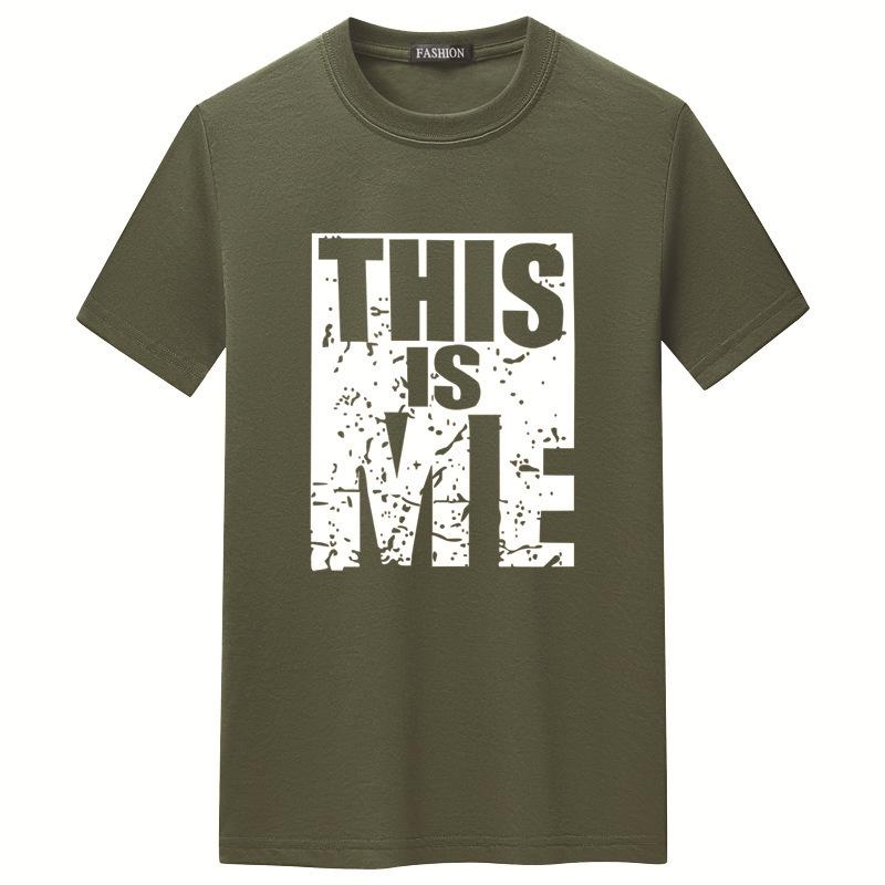 QICED Letní triko s krátkým rukávem Pánské triko Trend s výstřihem do O