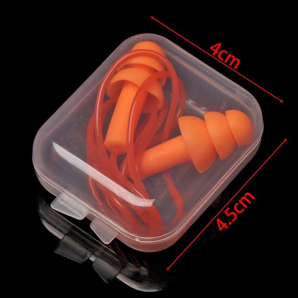 Corded Ear Plug Protector Anti Lost Silicone Hearing Protection Noise Reduction  Sleep