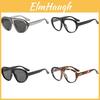 Retro Large Frame Round Sunglasses For Women Uv400 Sun Protection For Outdoor Activities