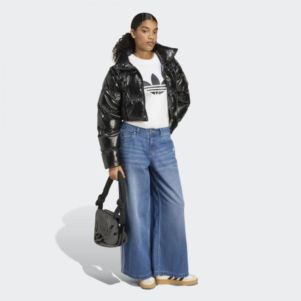 Adidas Essential Glossy 2 In 1 Crop Puffer Jx2988