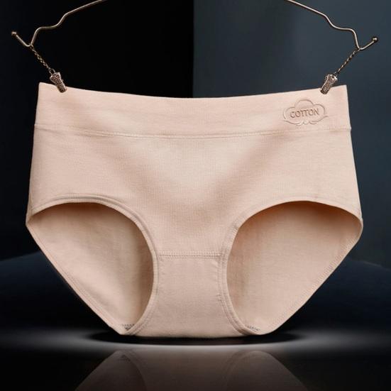 Cotton Underwear for Women Mid Waisted Full Coverage Ladies Briefs Soft Breathable Moisture Wicking Panties