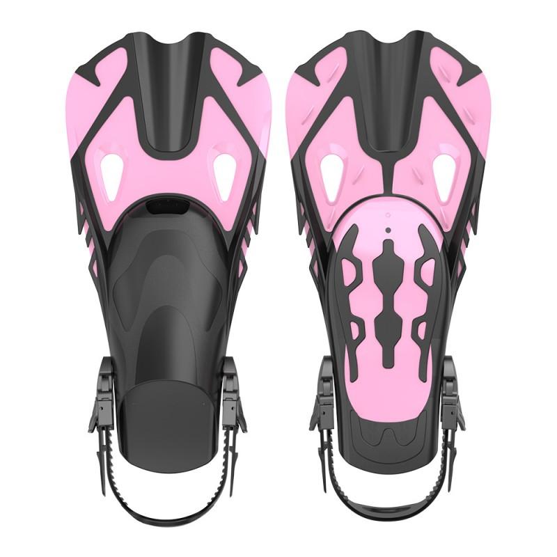 Adjustable Snorkeling Fins Adults Lightweight Short Blade Swimming Gear Outdoor Water Sports