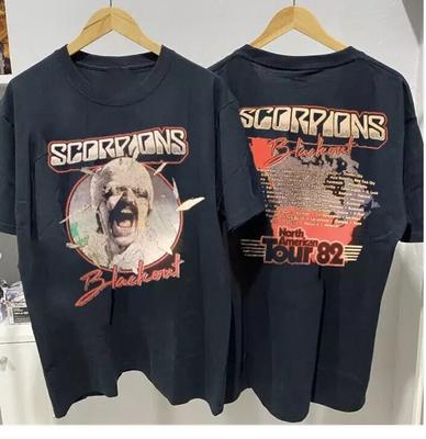 Vintage  Scorpions Band 82 Gift For Fans Black S235XL Shirt  LW198 Unisex T-Shirt