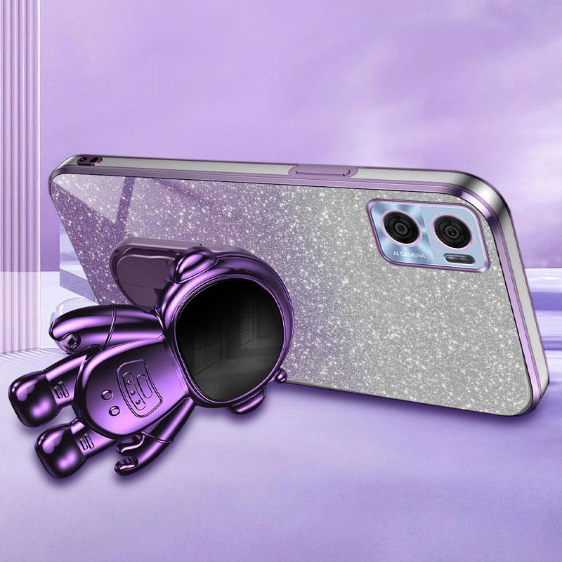 For Motorola Moto E22 4G Case Astronaut Kickstand Anti-drop Phone Cover