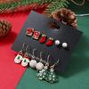 Ear Stud Bell New Year Gifts Female Snowman Stud Earrings for Women Fashion Jewelry Christmas Earring Set Dangle Earrings