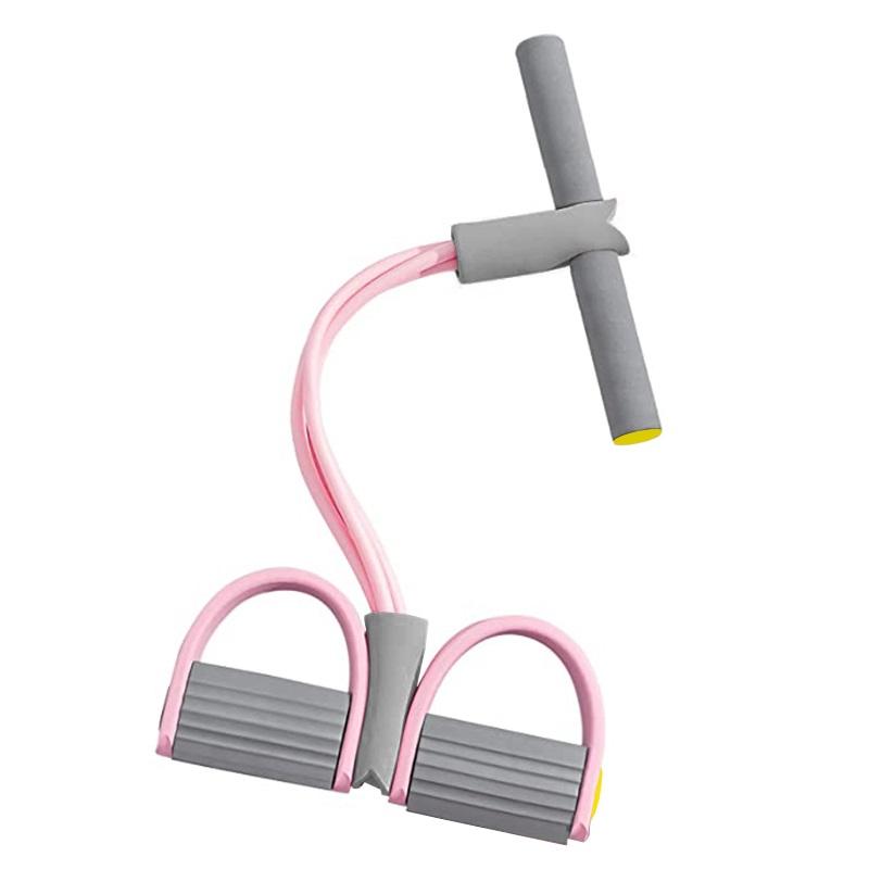 Widerstandsbänder, 4-Röhren-Yoga-Pedal-Puller, Widerstandsband, elastisches Zugseil, Fitnessgeräte für das Bauch-Taillen-Arm-Training