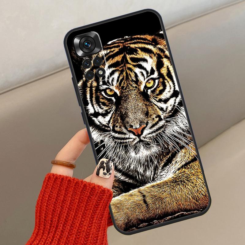 Ferocious Tiger Animal Case For Xiaomi Redmi Note 14 13 12 10 11 15 Pro Plus Cover For Redmi 15 15C 13C 10C 12C 14C