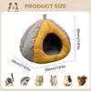 Chinchilla Bed Semi-enclosed Winter Plush Cave Hangable Thicken Plush Hamster Hedgehog Cave Bed For Chinchilla Small Animal