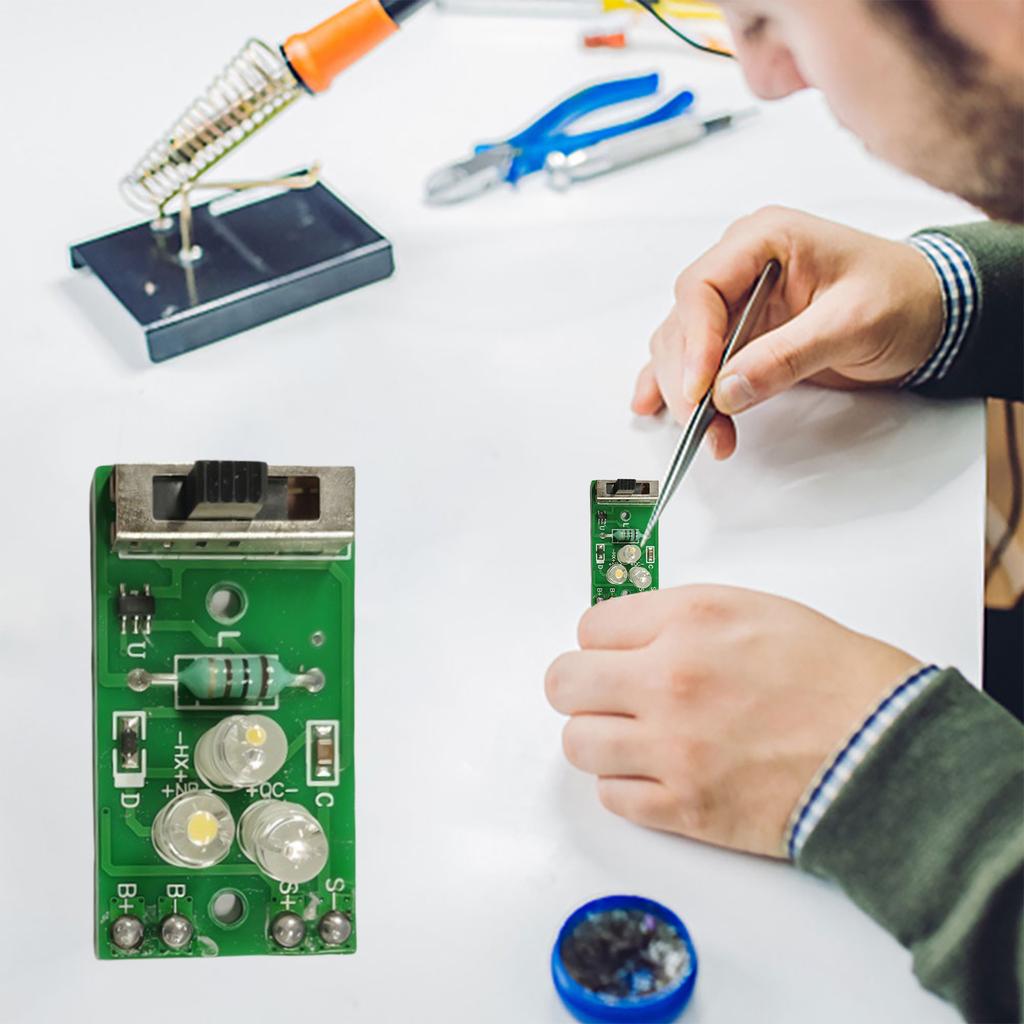 1Pcs Solar Light Control Panel PCBA Circuit Boards LED DIY Light 1.2V Driver Circuit Board for Lawn Wall Pillar String Lights