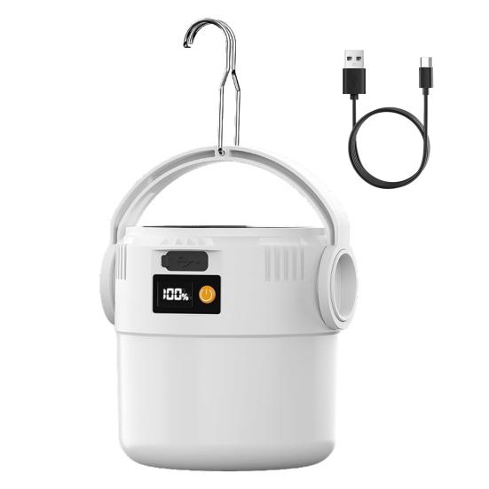 Outdoor Solar Hanging Lantern USB Rechargeable IP55 Waterproof Ultra Bright Camping Light with Hook Hiking Tent Hanging Emergency Lamp