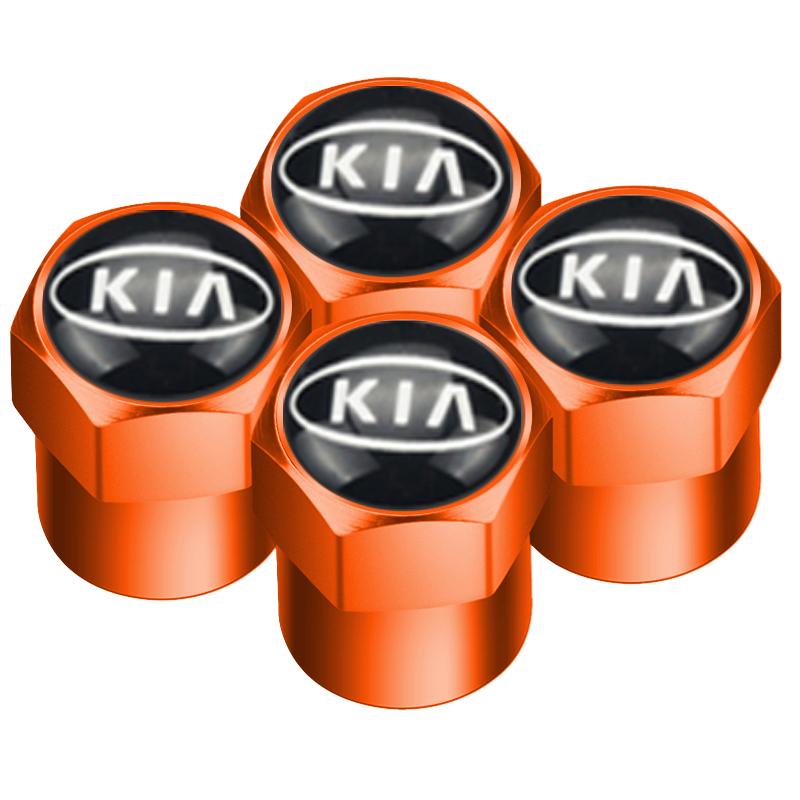 4pcs Car Wheel Tire Valve Caps Dust Accessories For KIA Sportage Rio Ceed Picanto K5 K9 Sorento auto Accessories styling sdvc80