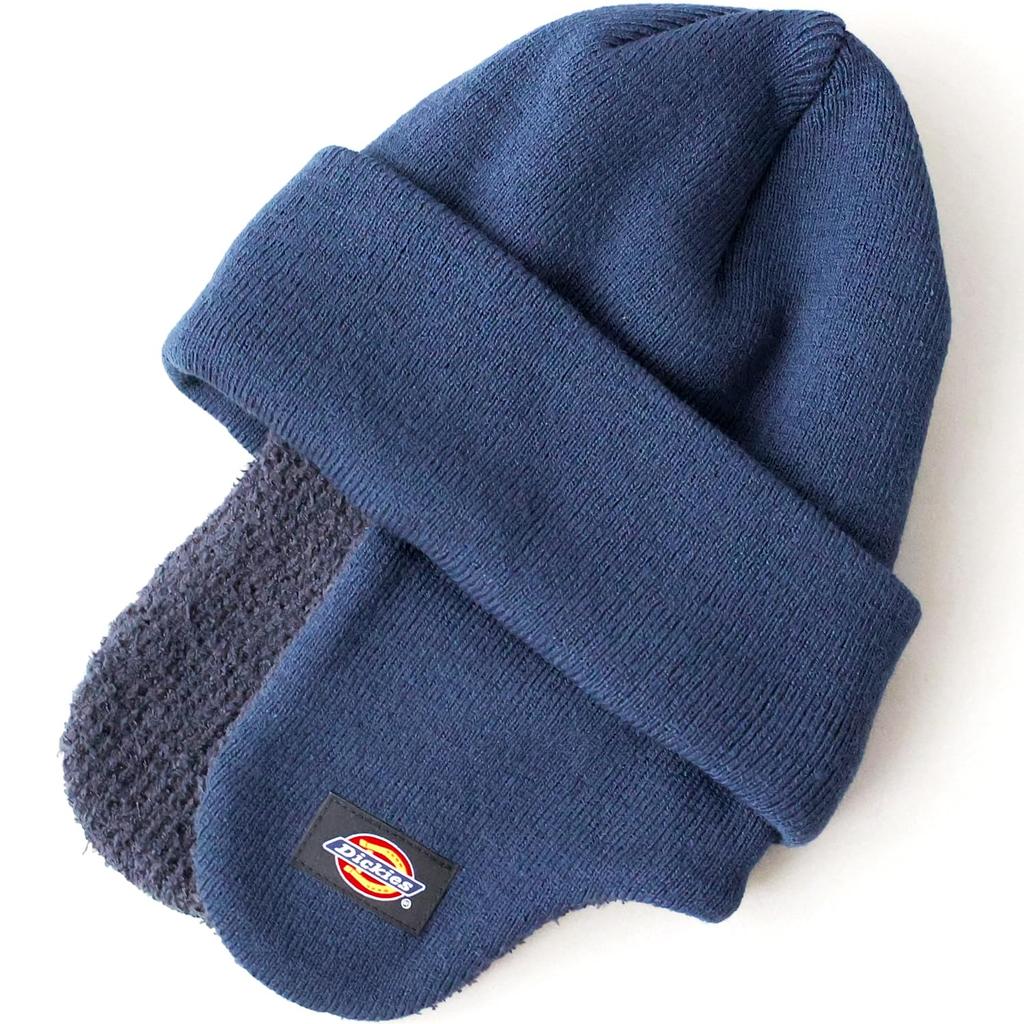 Earflap Knit Knit Flight Acrylic Warm Winter Military Earflap Knit Watch Navy 165 [Dickies] Hat, Cap, Cap, Men's Cap, Cap,