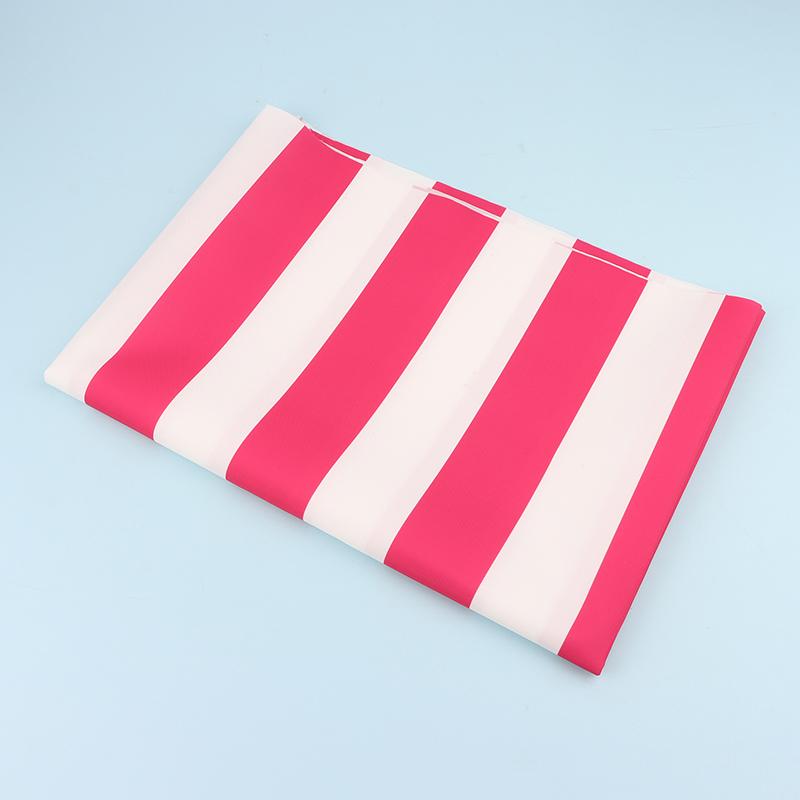 420D  Striped Print Oxford Fabric Waterproof Fabric Canopy Tent Umbrella Cloth Pu Coated 50X150Cm Sunshade