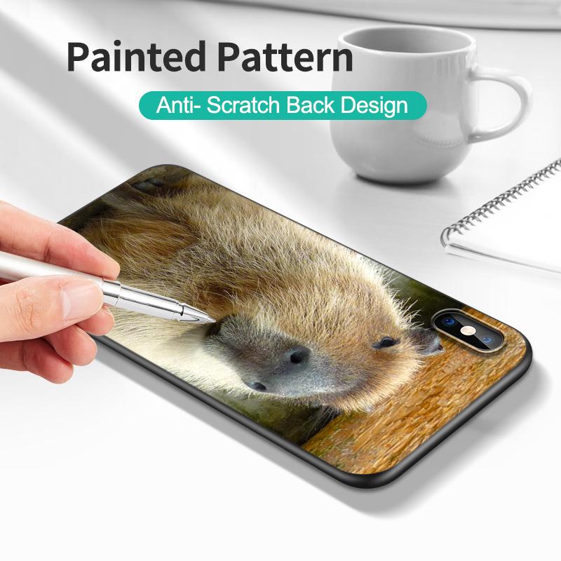 Black Tpu Case For Vivo Y01 Y2 Y12S Y12A Y50 Y15 Y15A Y15S Y17 Y3 Y11 Y50 Y50T Y51S 2019 2020 5G Capybara