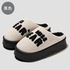2025 New Cotton Slippers Autumn and Winter Indoor Home Simple Warm Piled Thickened Cotton Mop