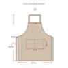 Kitchen Cotton Striped Apron Household Adult Apron for Cleaning Cooking Baking Large Pockets Men Women Apron Overalls