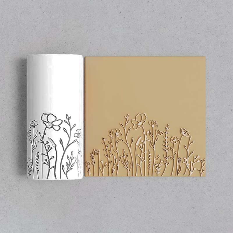 

Botanical Texture Roller Set, 5 Designs Floral Pattern Embossing Rollers for Polymer Clay Jewelry Making