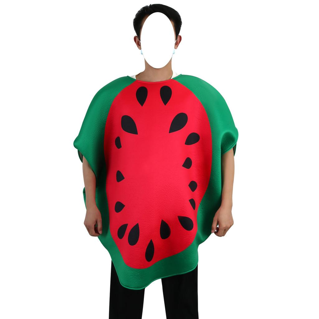 Funny Halloween Watermelon Jumpsuits Cosplay Costume Party Performance Clothes