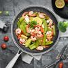Stainless Steel Frying Pan Nonstick Pan W/Lid&Cooling Handle 10 Inch Honeycomb Stainless Steel Skillet