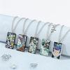 Demon Slayer Anime Enamel Pendant Necklace Unisex Cosplay Jewelry Agatsuma Zenitsu Hashibira Inosuke Character Props