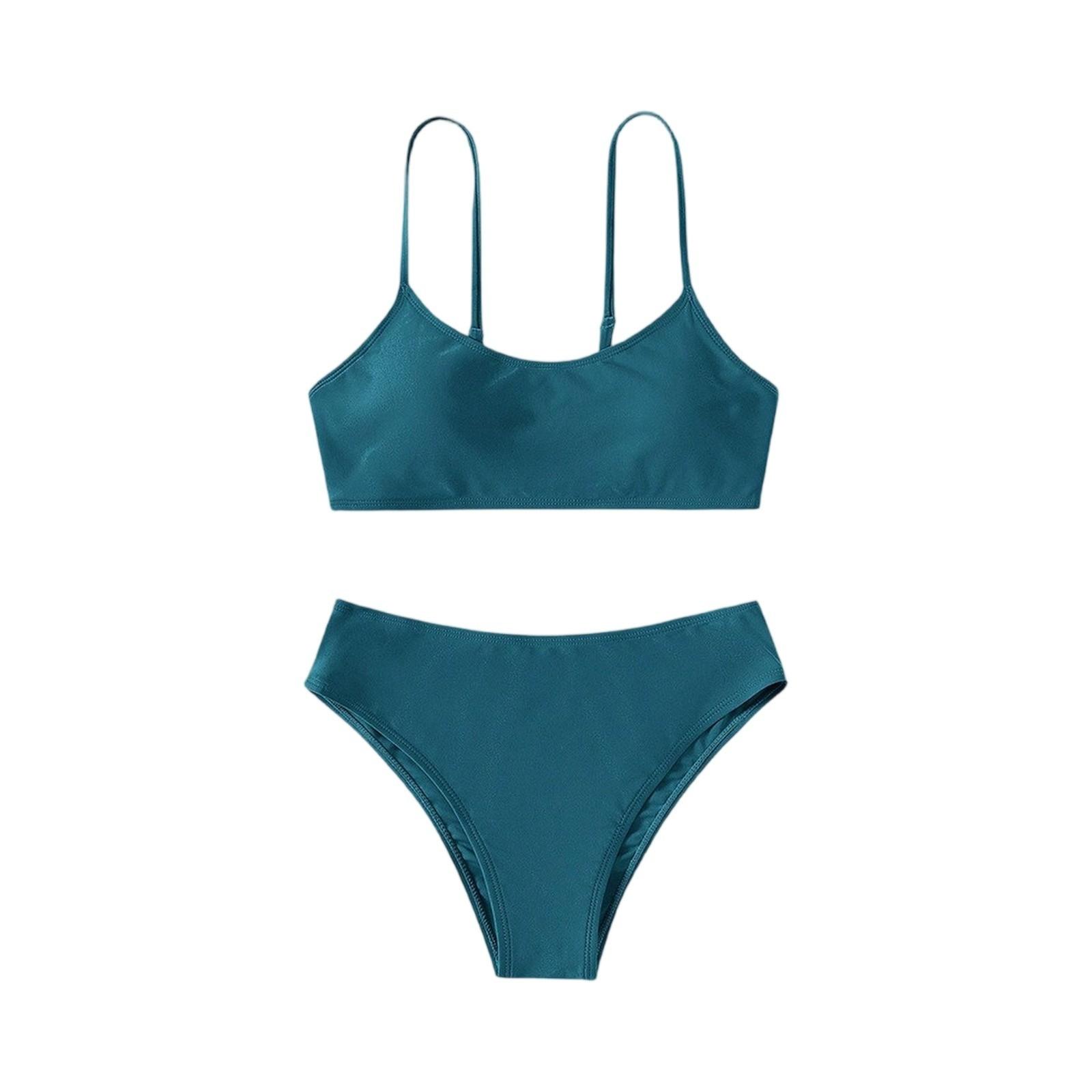 

Комплект купальника бикини для девочек - Подростковый раздельный купальник для детей старшего возраста 8