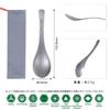 Boundless Voyage Titanium Titanium Matte Includes Storage Bag Spoon Ti1067T Spoon, Shallow, Cookware, Lightweight, Rust-Resistant, Shatter-Resistant,