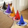 Halloween Hat Children Adult Masquerade Dress Up Magician Bronzing Spider Hat Halloween Party Witch Hat Favor