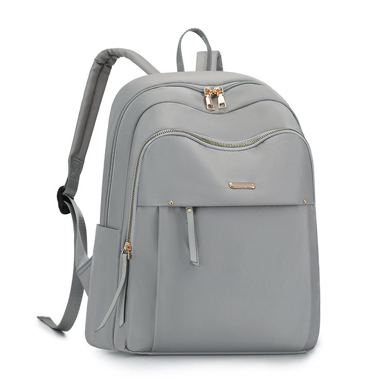 Mochila de Nylon Repelente à Água de Grande Capacidade Mochila Multifuncional Feminina