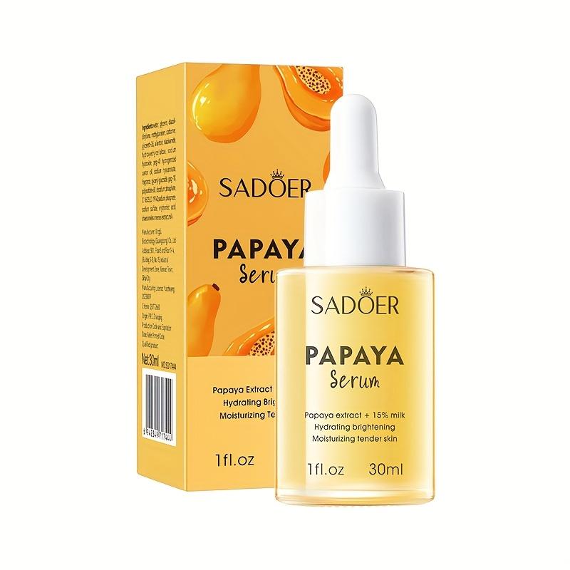 30ml Papaya Milk Face Serum - Moisturizing & Brightening Essence , Nourishing with Dropper, European Skincare Formula To Smooth Wrinkles & Even Tone