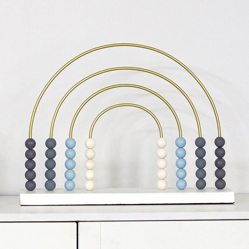 Modern Simple Creative Arched Ball Beads Ornaments Living Room Children's Model Room Office TV Cabinet Decorations