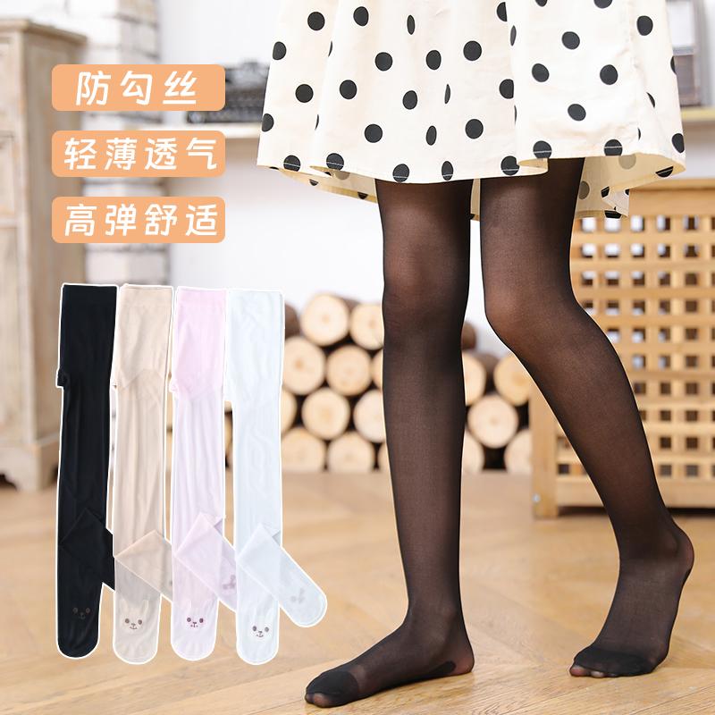 Summer Cartoon Rabbit Silk Infant Kids Pantyhose Ultra Thin Style Baby Girls Mosquito Kawaii Tights Child High-Quality Stockings