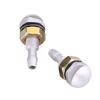 Qiilu Windshield Washer Nozzle Window Wiper Nozzles Aluminum Alloy 2pcs (Silver)