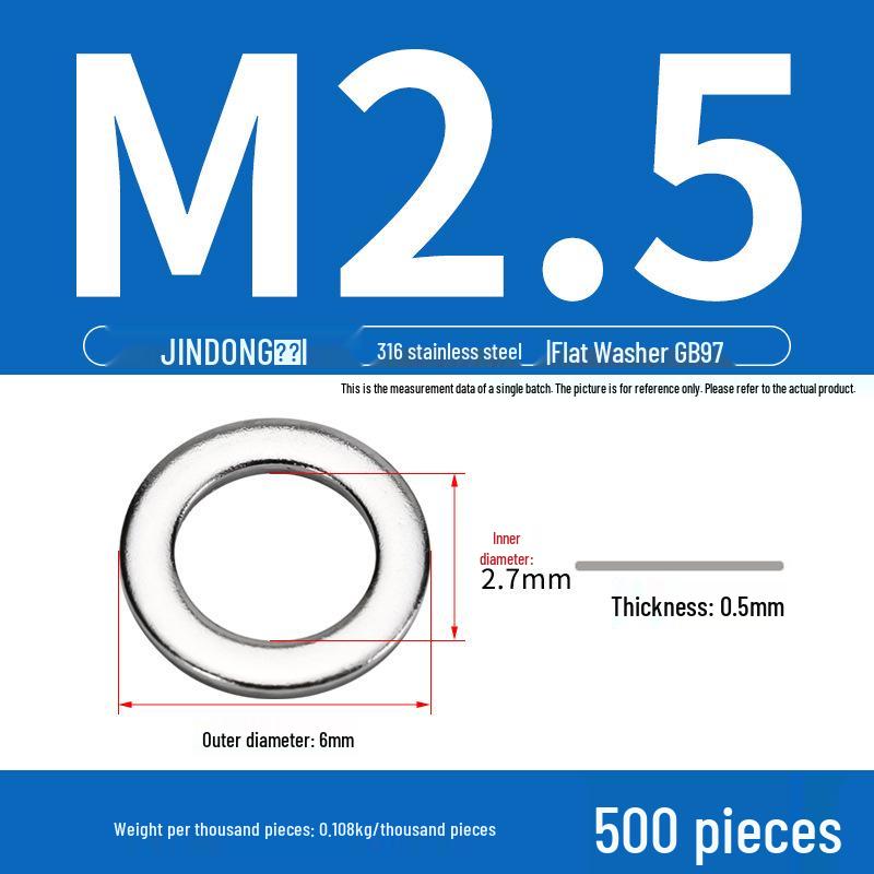 Stainless Steel 304/201/316 Oversized Thick Flat Washer Gasket Screw Washer GB97/GB96