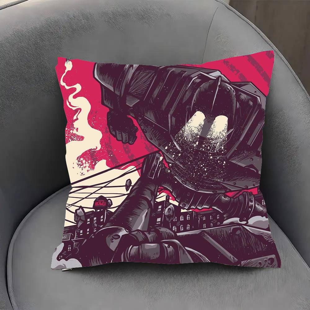 The Iron G-Giant Animated Movie Pillow Case Sofa Cushion Cover Room Home Decoration