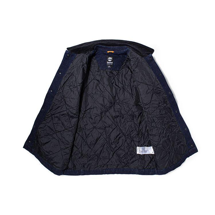 Timberland Rückenprint Elastische Warme Jeansjacke Herrenjacken Stonewashed-Blau A23YG-S83