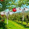 Bird Scare Owl Decors with Mirror Like Strips and Bells for Garage and Roof Defense
