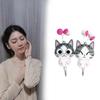 Chi Sweet Home Cat Retractable In Ear Wired Headphones Cartoon Earphone Gift