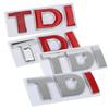 3D Metal silvery TDI logo car rear Emblem sticker For Volkswagen POLO passat b5 b6 b7 golf 4 5 6 7 vw Tiguan Jetta Golf MK7 MK5