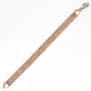 10MM 12MM Big Wide For Women Men Bracelet 585 Rose Gold Color Double Weaving Rolo Cable Curb Link Catenary Chain Jewelry CBB01